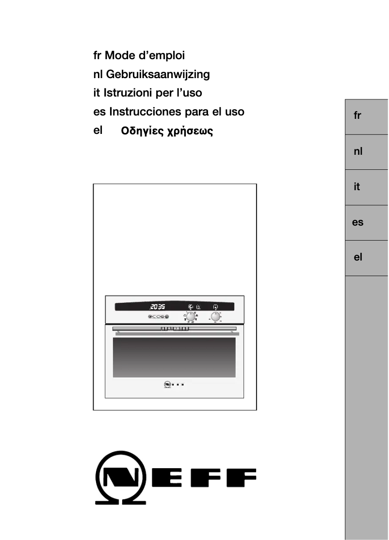Page n°1 - Manuel utilisateur Neff B1751SWN