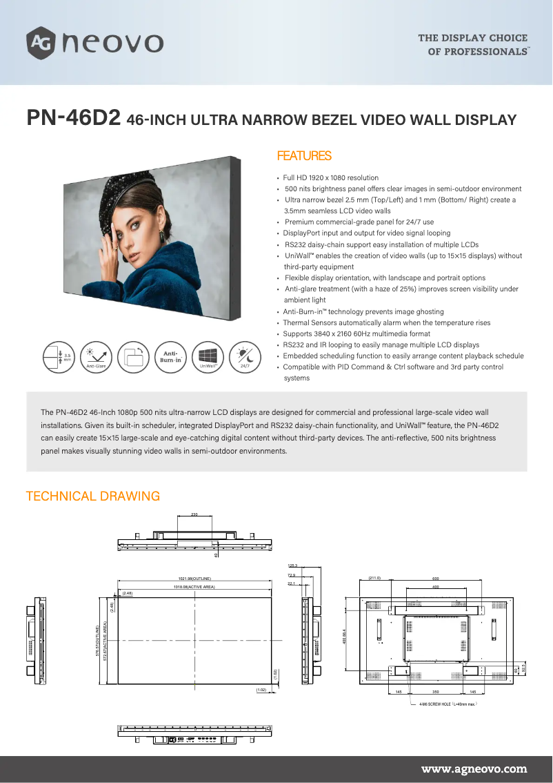 Image de la première page du manuel de l'appareil PN-46D2
