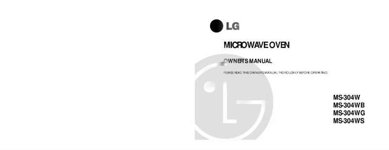 Page 1 de la notice Manuel utilisateur LG MS-304WB