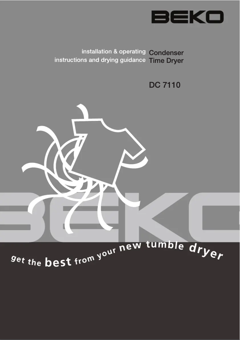 Page 1 de la notice Manuel utilisateur Beko DC7110W