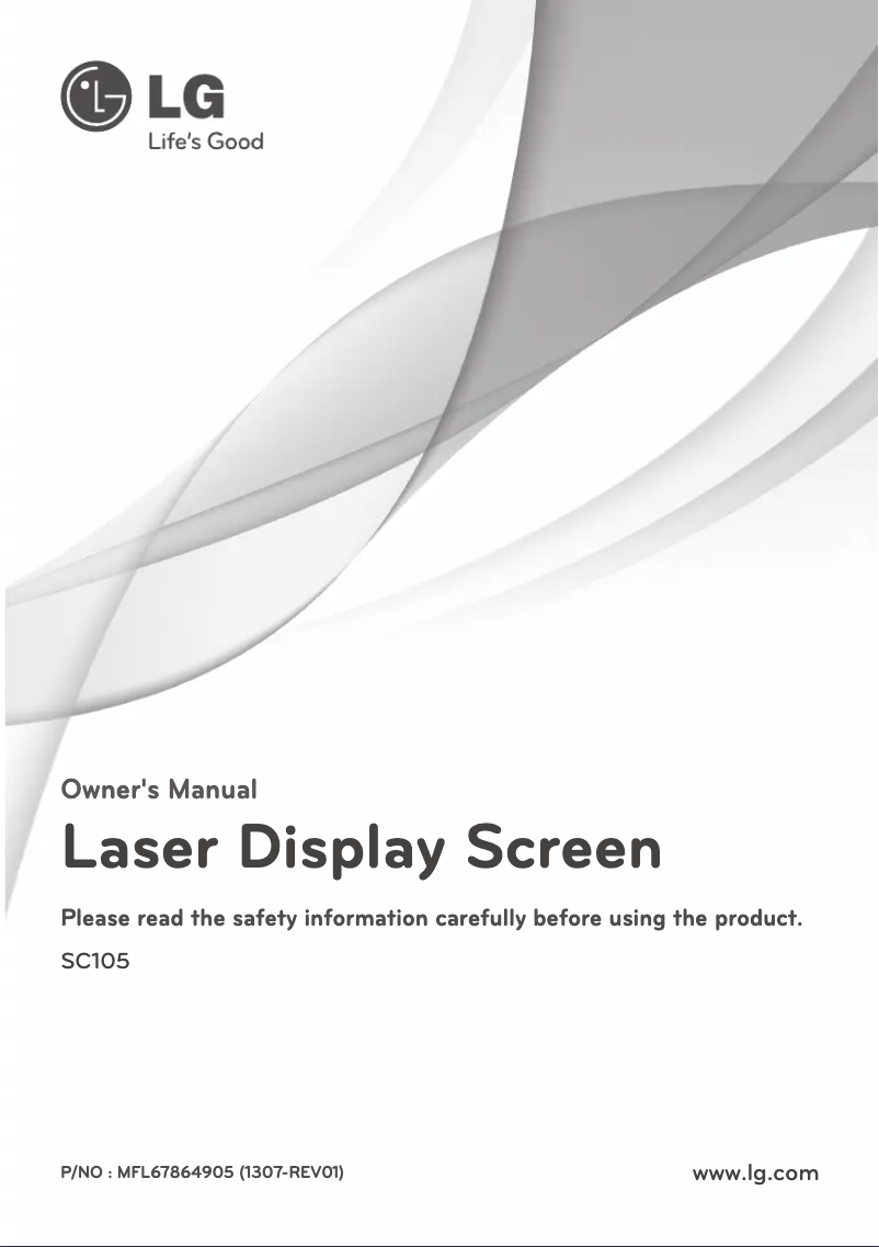 Image de la première page du manuel de l'appareil SC105