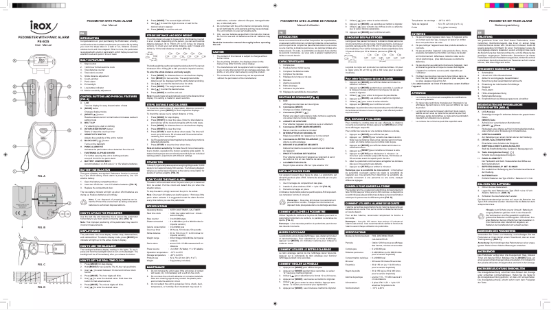 Image de la première page du manuel de l'appareil PE-SOS