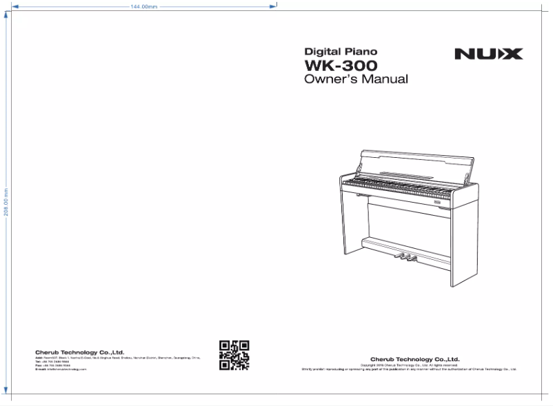 Imagen de la primera página del manual del dispositivo WK-300
