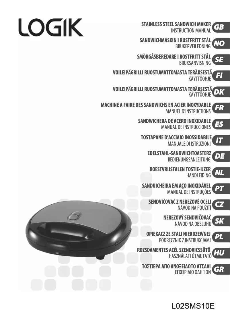 Page 1 de la notice Manuel utilisateur Logik L02SMS10E