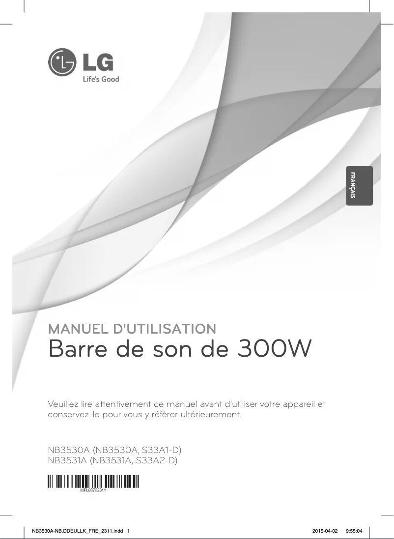 Image de la première page du manuel de l'appareil NB3530A