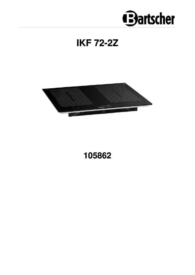 Page 1 de la notice Manuel utilisateur Bartscher IKF 72