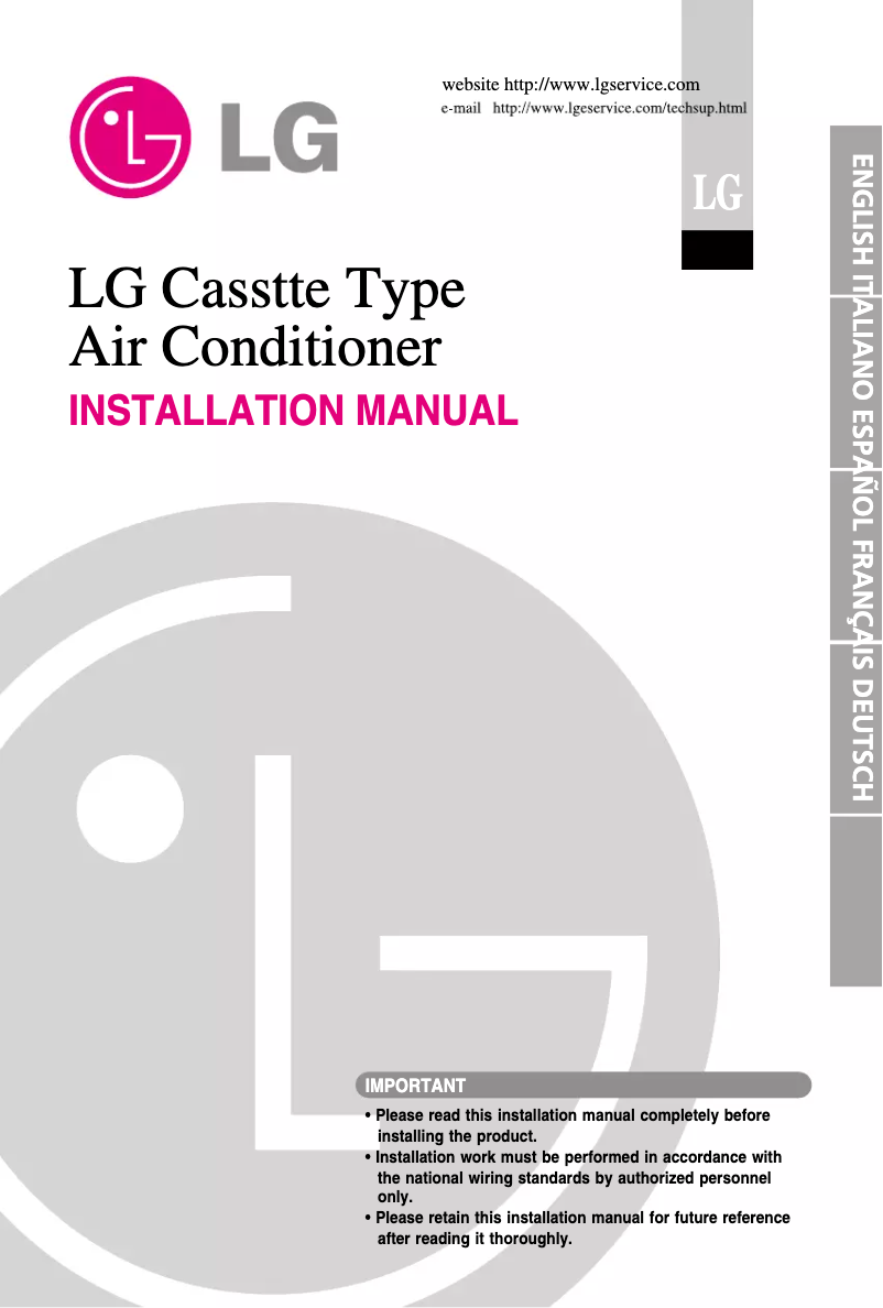 Page n°1 - Guide d'installation LG UU30