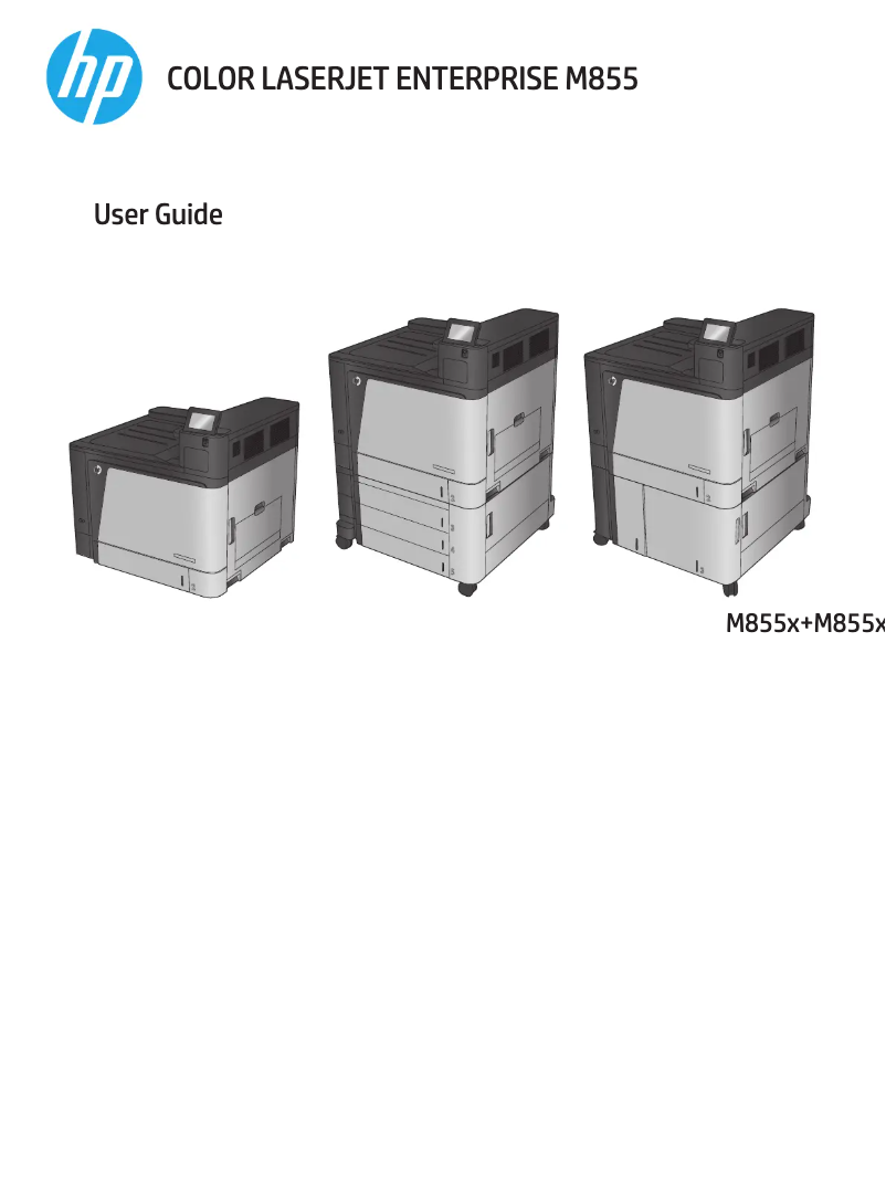 Página 1 del manual Manual de usuario HP Color LaserJet Enterprise M855xh