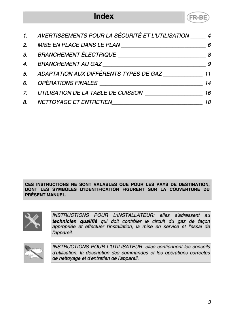 Page n°1 - Manuel utilisateur Smeg S70GXBE5