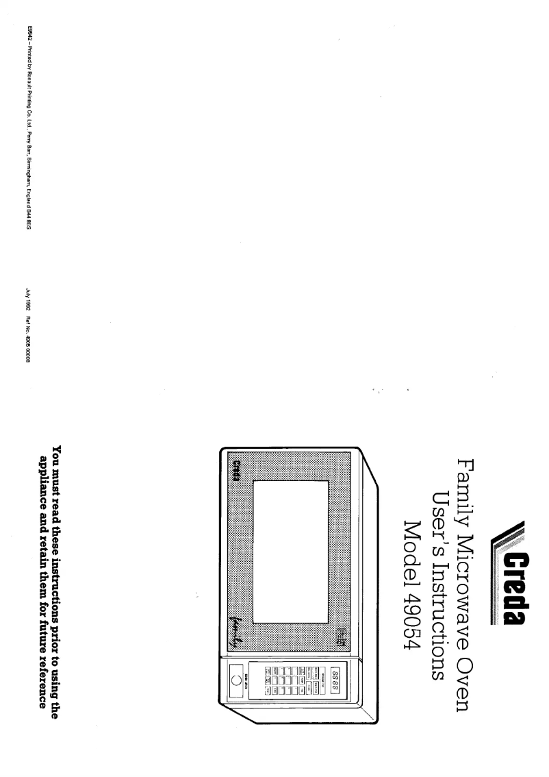 Image de la première page du manuel de l'appareil 49054