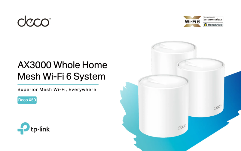 Página 1 del manual Ficha técnica TP-Link Deco X50