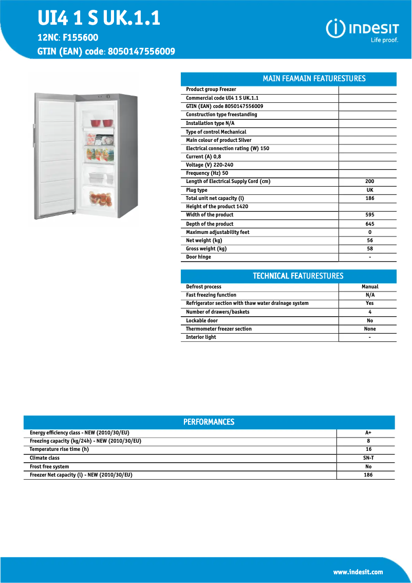 Image de la première page du manuel de l'appareil UI4 1 S UK.1.1