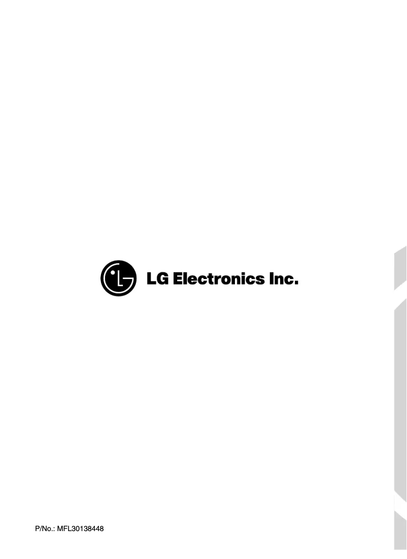 Page n°1 - Manuel utilisateur LG WD-14333ADK