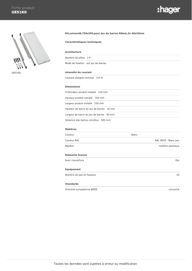 Image de la première page du manuel de l'appareil UE51K0