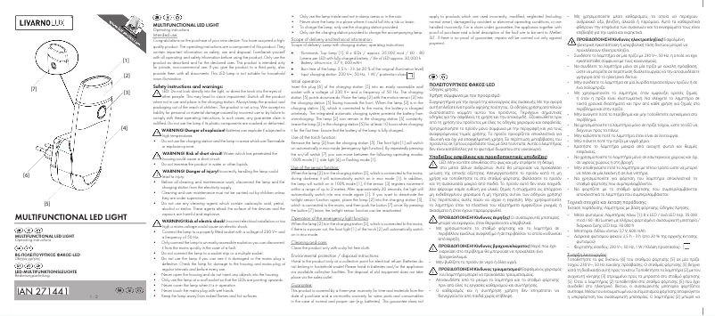 Image de la première page du manuel de l'appareil IAN 271441