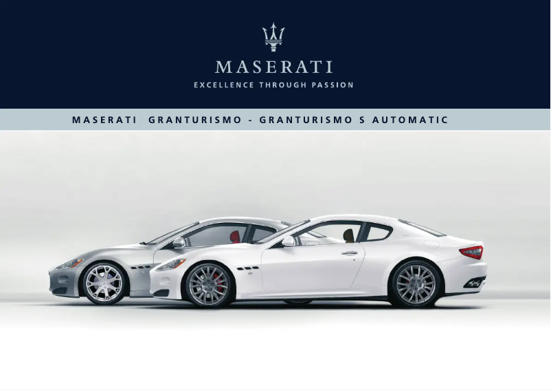 Página 1 del manual Manual de usuario Maserati GranTurismo (2012)