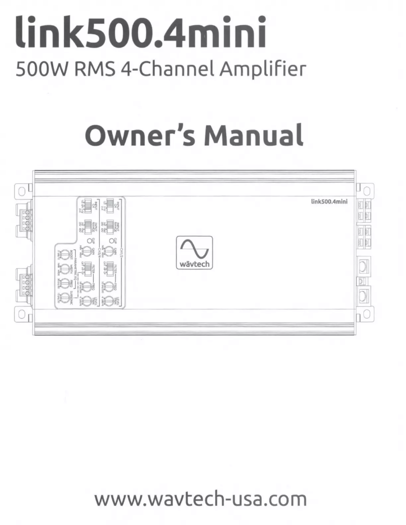 Page n°1 - Manuel utilisateur Wāvtech link500.4mini