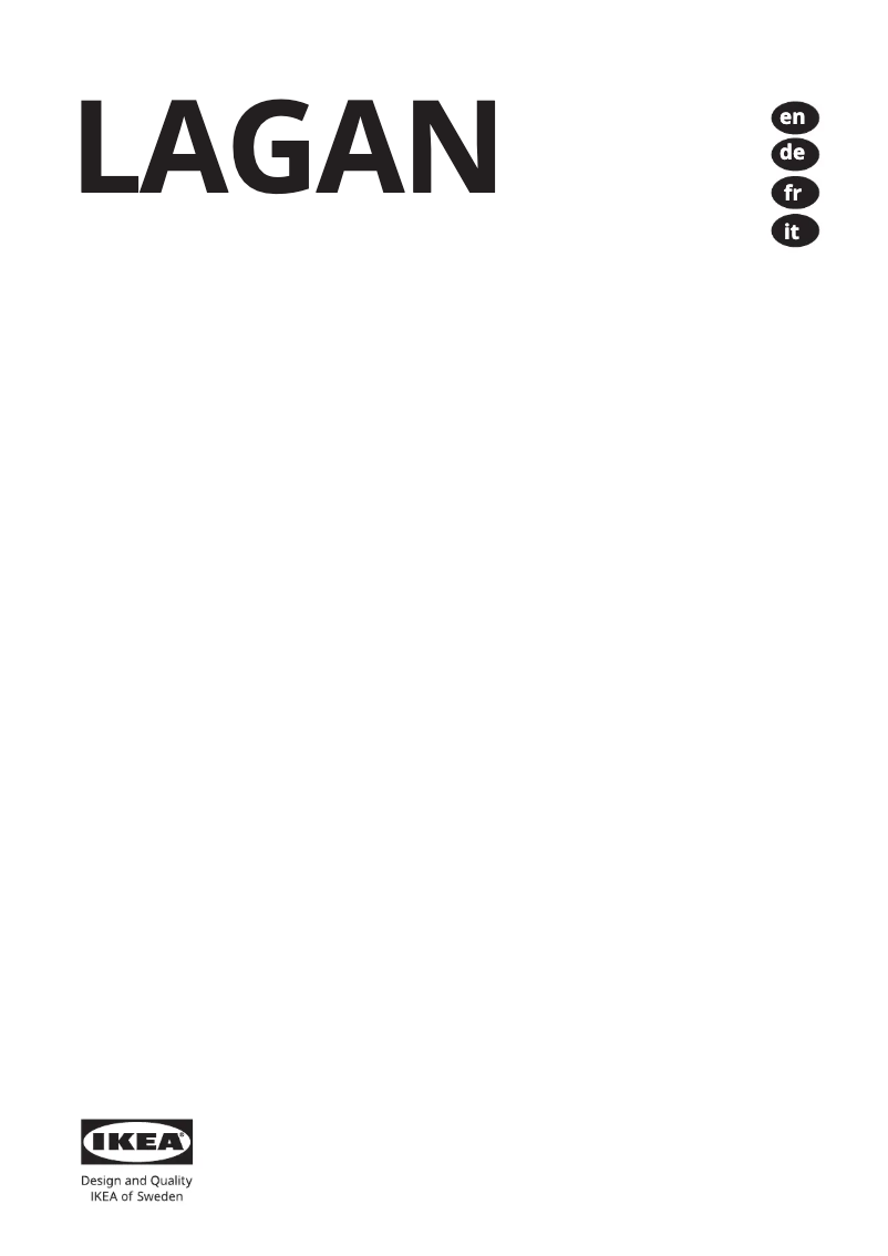 Page 1 de la notice Manuel utilisateur Ikea LAGAN 005.680.16