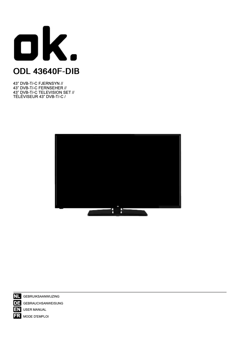 Página 1 del manual Manual de usuario OK ODL 43640F-DIB
