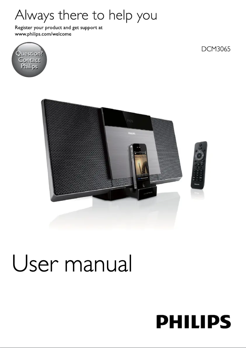 Página 1 del manual Manual de usuario Philips DCM3065