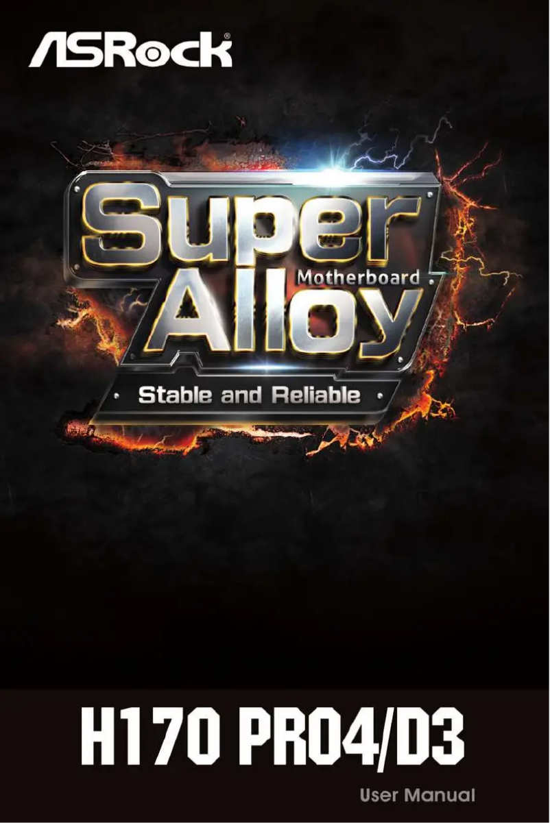 Página 1 del manual Manual de usuario Asrock H170 Pro4/D3