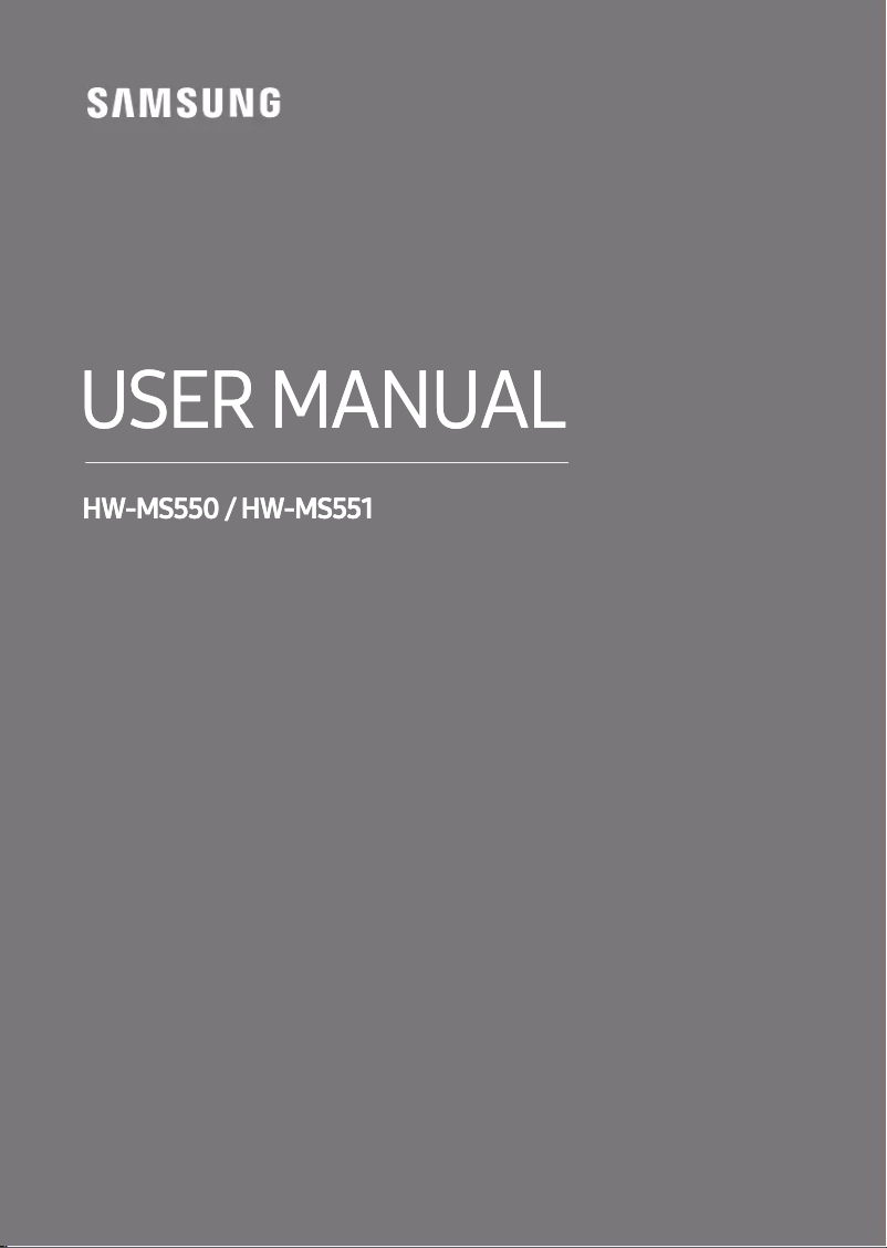 Page 1 de la notice Guide de démarrage rapide Samsung HW-MS550
