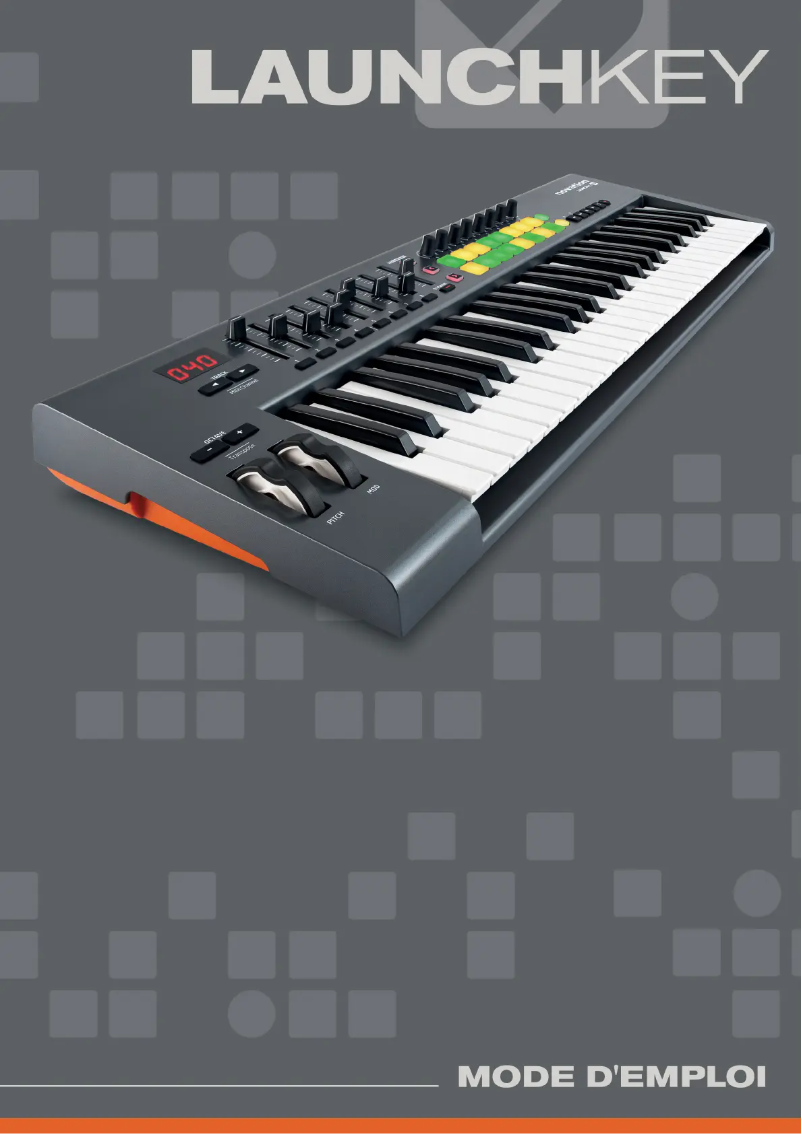 Page 1 de la notice Manuel utilisateur Novation Launchkey 61 MK1