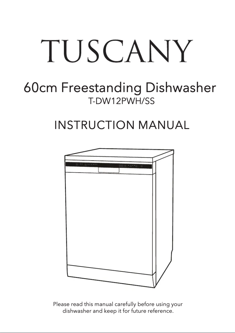 Page 1 de la notice Manuel utilisateur Tuscany T-DW12PSS
