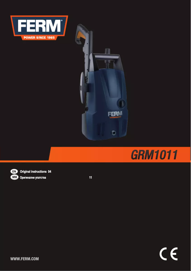 Page 1 de la notice Manuel utilisateur Ferm GRM1011