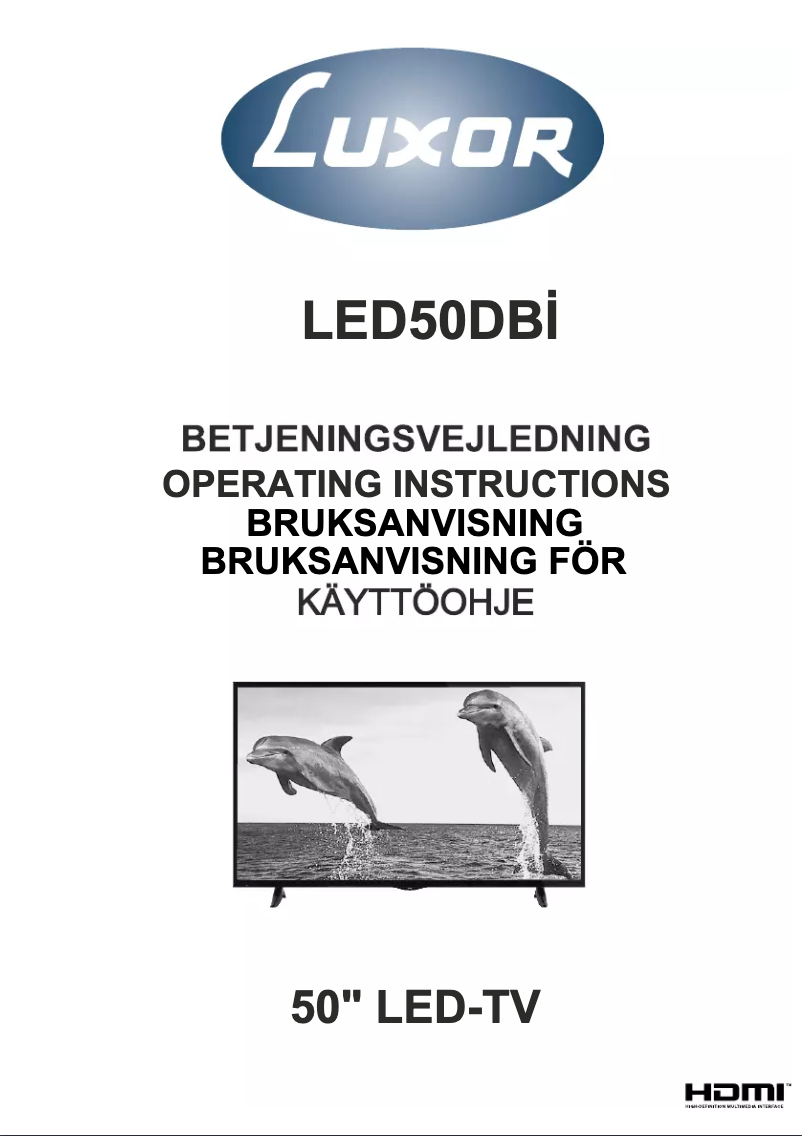 Página 1 del manual Manual de usuario Luxor LED50DBI