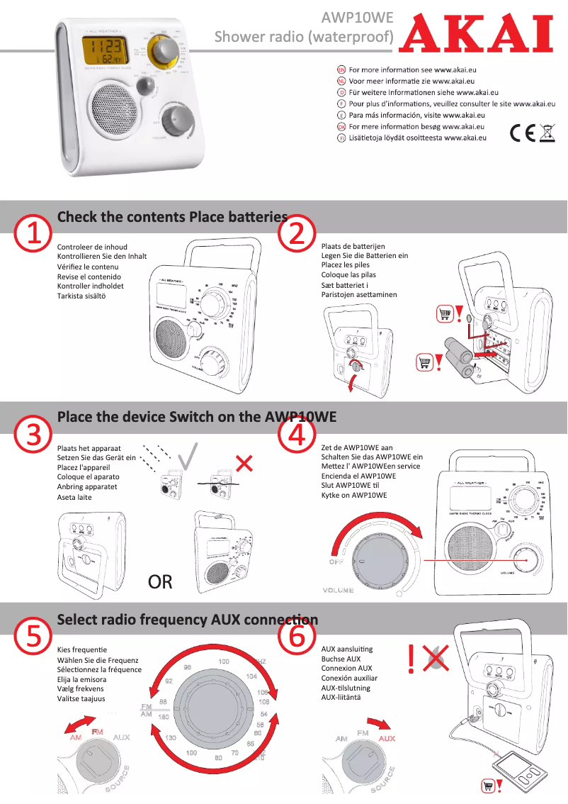 Page n°1 - Manuel utilisateur AKAI AWP10