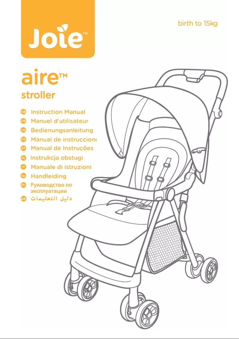 Page 1 de la notice Manuel utilisateur Joie Aire