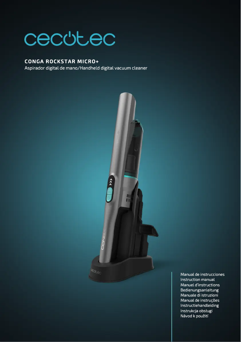 Página 1 del manual Manual de usuario Cecotec Conga Rockstar Micro+