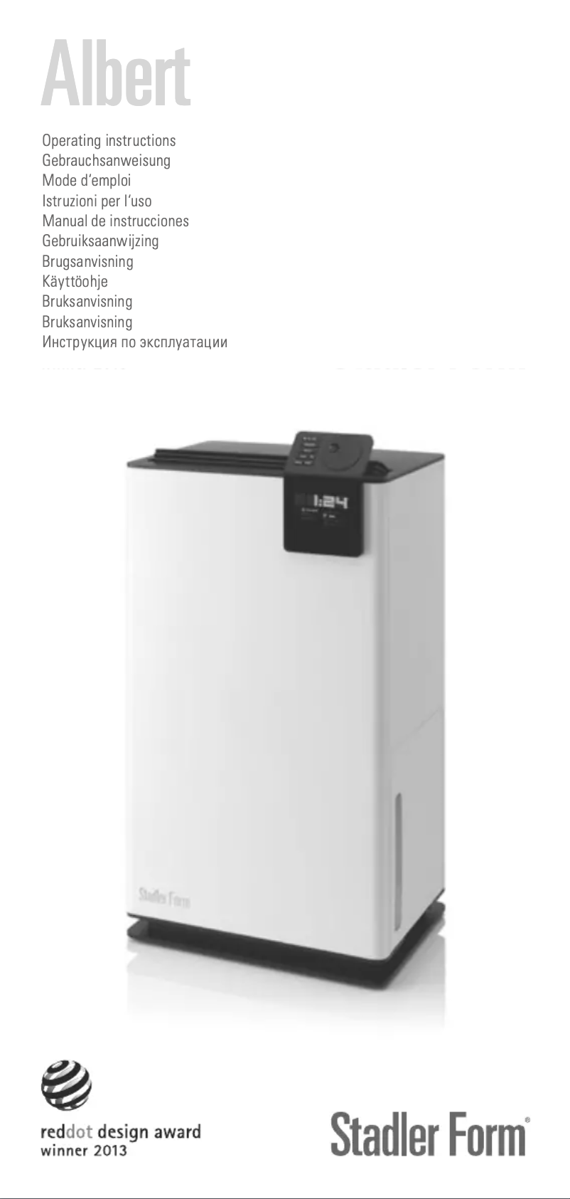 Página 1 del manual Manual de usuario Stadler Form Albert