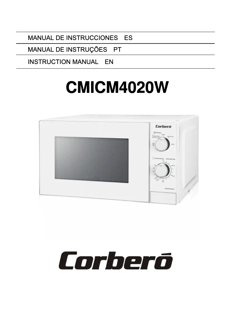 Image de la première page du manuel de l'appareil CMICM4020W