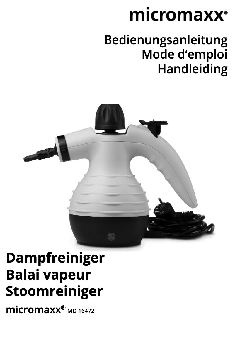 Image de la première page du manuel de l'appareil MD 16472