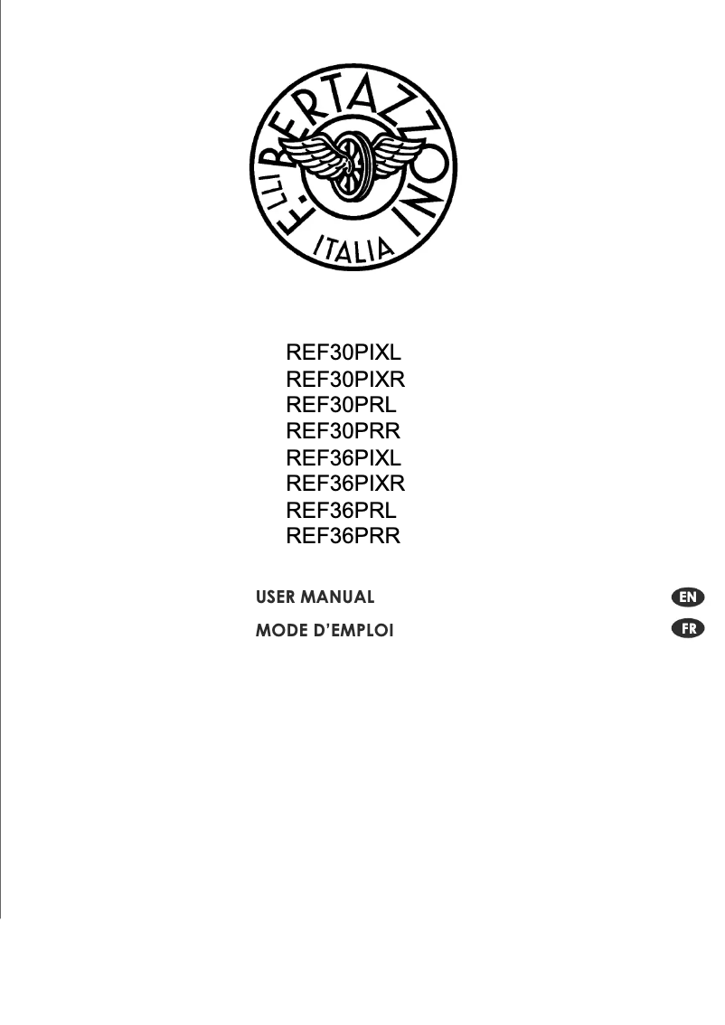 Image de la première page du manuel de l'appareil REF36PIXR
