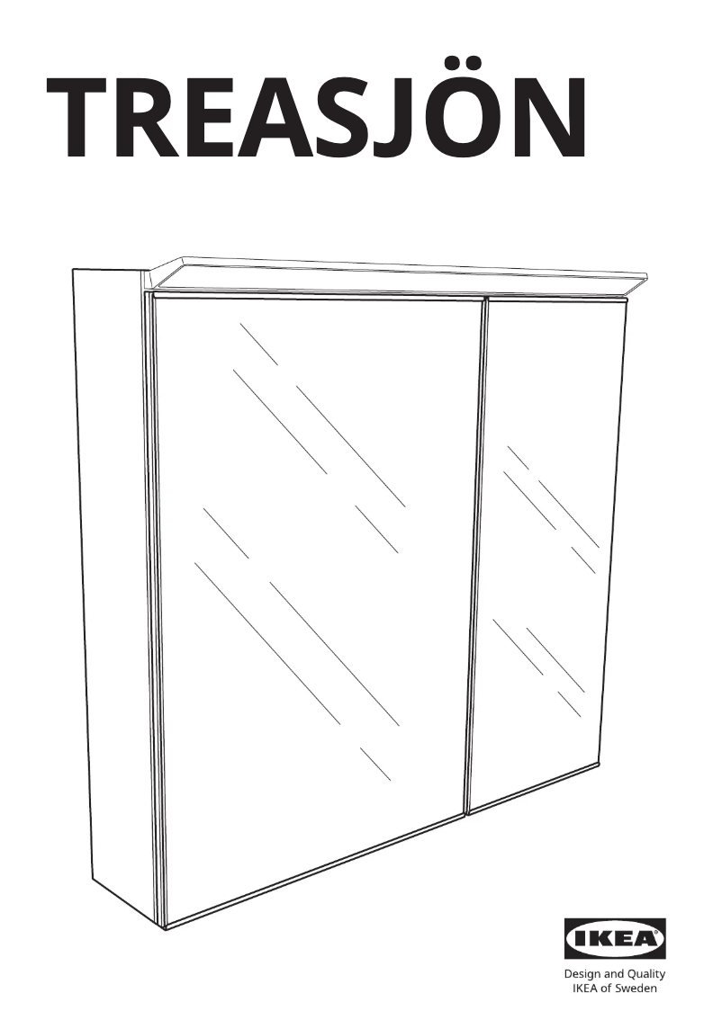 Image de la première page du manuel de l'appareil TREASJÖN 705.800.53