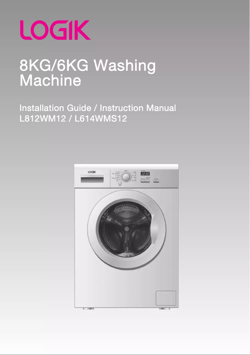 Page n°1 - Manuel utilisateur Logik L614WMS12