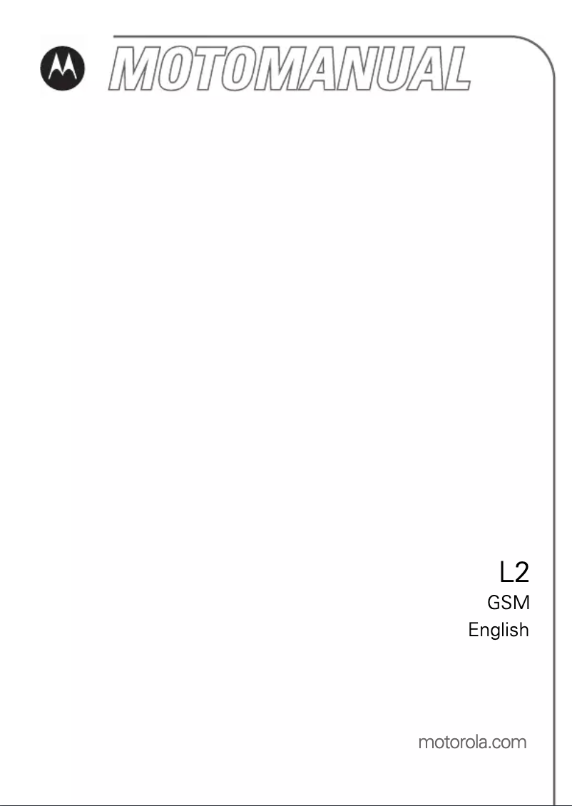 Page 1 de la notice Manuel utilisateur Motorola L2