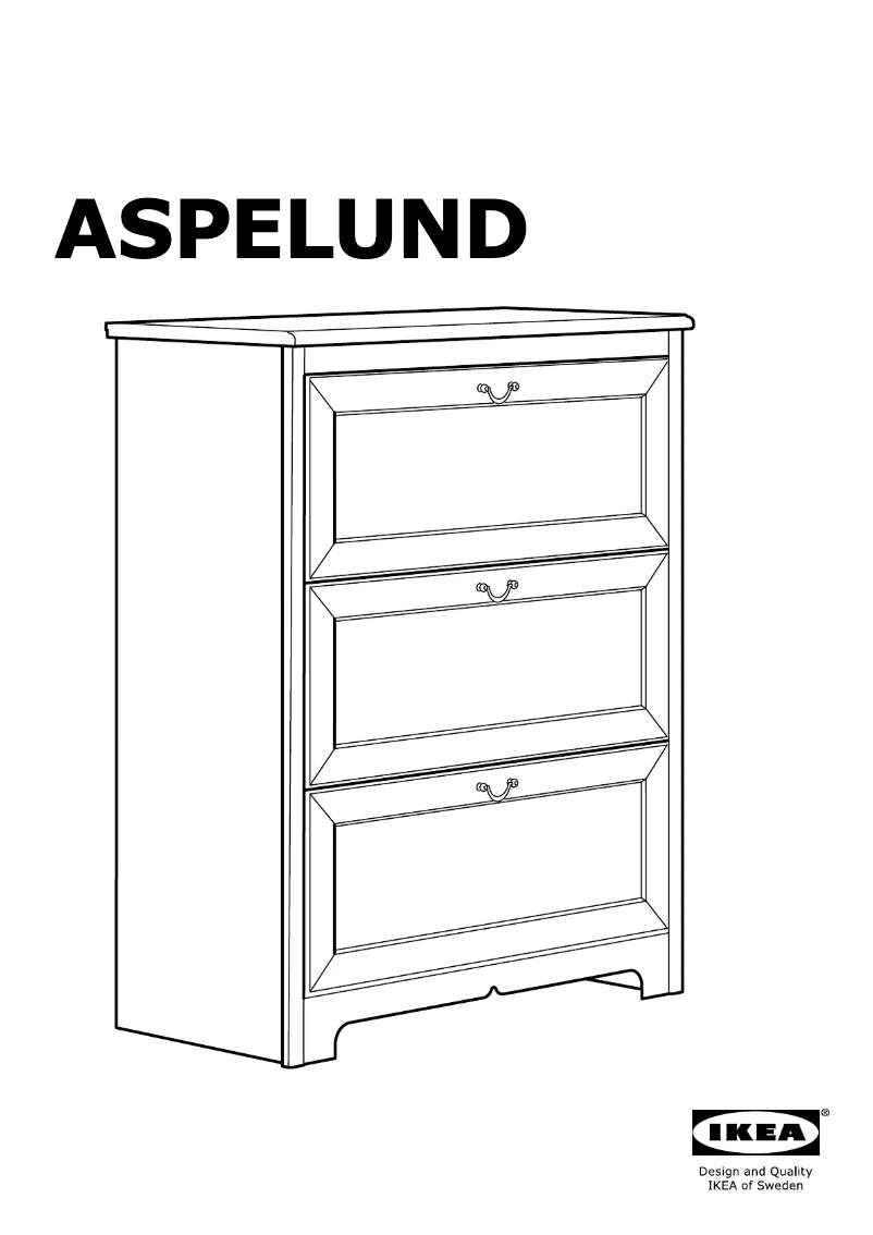 Image de la première page du manuel de l'appareil ASPELUND
