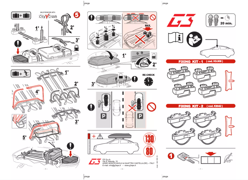 Page n°1 - Manuel utilisateur G3 Spark 480