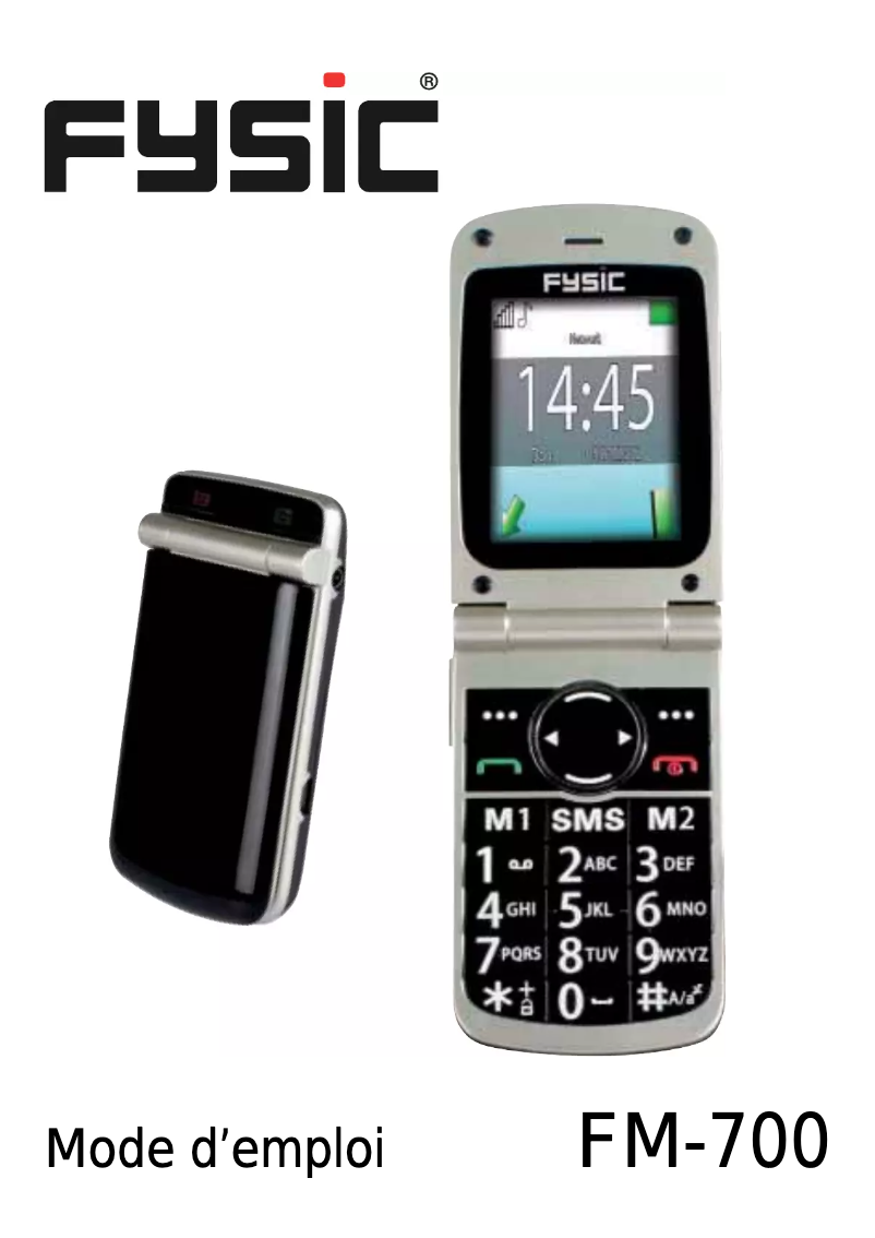 Page n°1 - Manuel utilisateur Fysic Big Button FM-7000