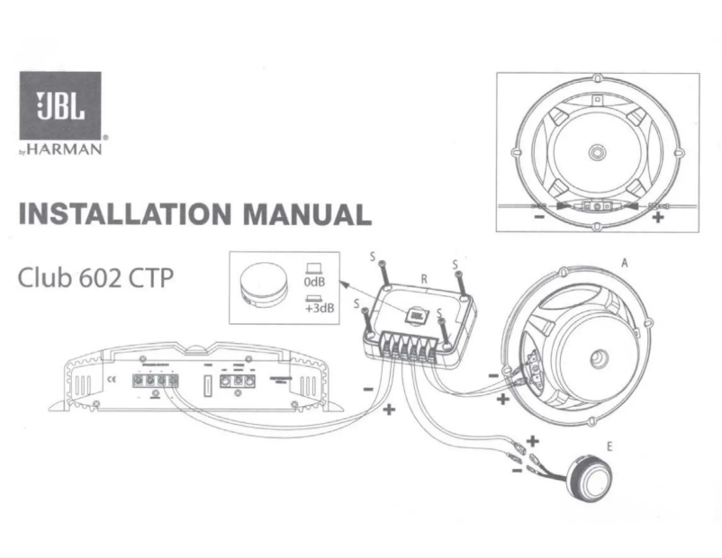 Page n°1 - Manuel utilisateur JBL Club 602CTP