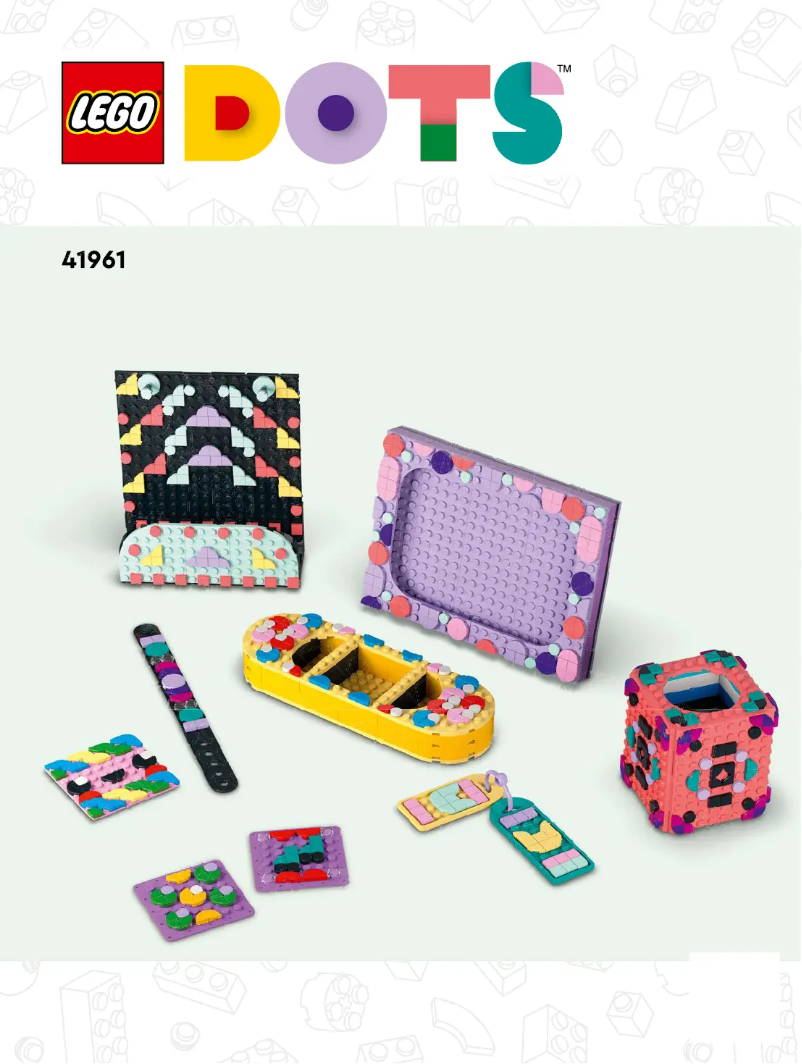 Page n°1 - Manuel utilisateur Lego Dots 41961