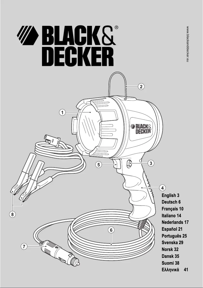 Page 1 de la notice Manuel utilisateur Black & Decker BDSL300