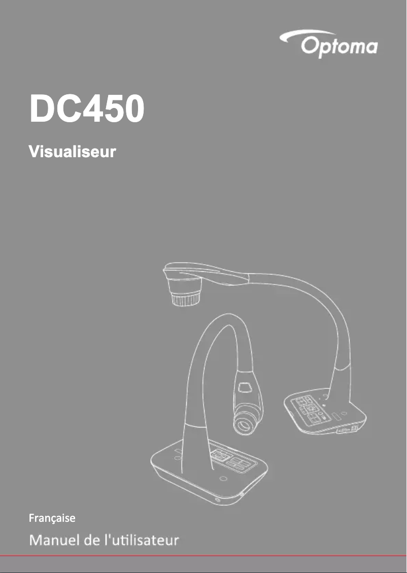 Page n°1 - Manuel utilisateur Optoma DC450