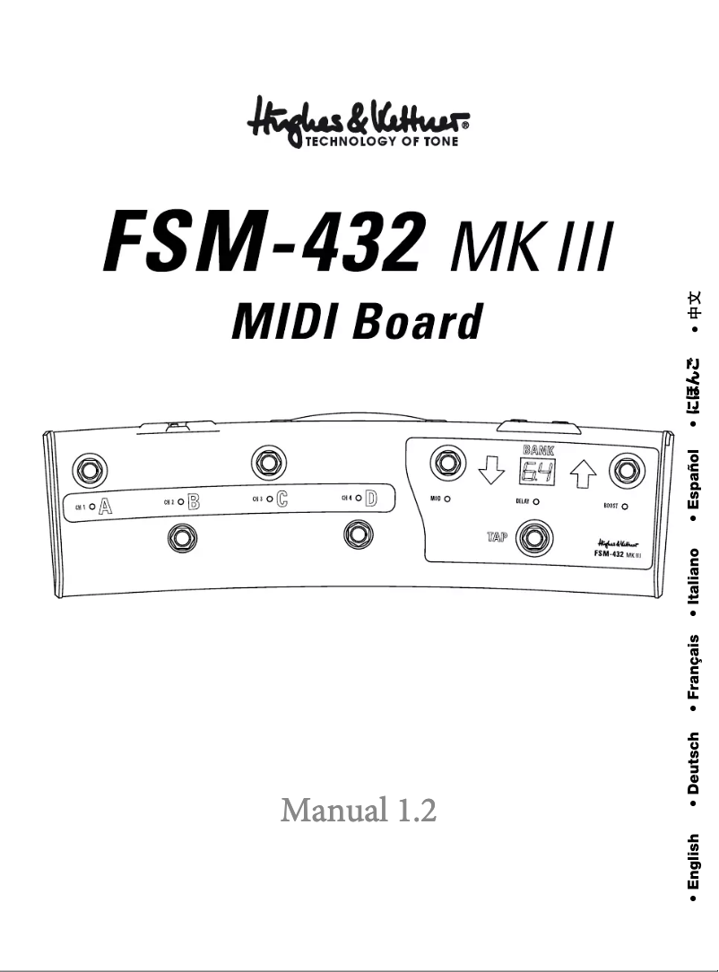 Page 1 de la notice Manuel utilisateur Hughes & Kettner FSM-432 MKIII