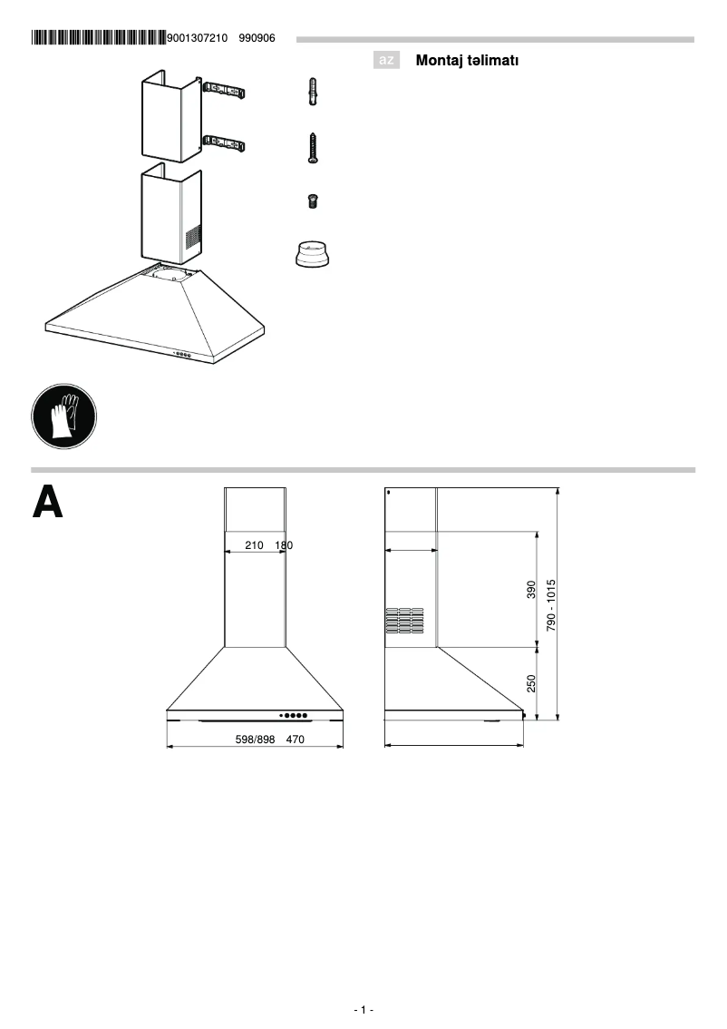 Page 1 de la notice Manuel utilisateur Bosch DWP64CC50Q
