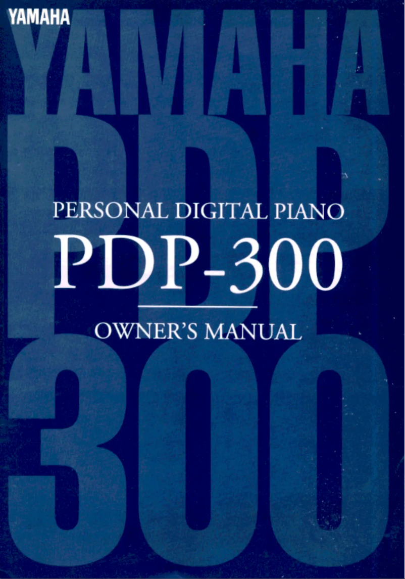 Image de la première page du manuel de l'appareil PDP-300